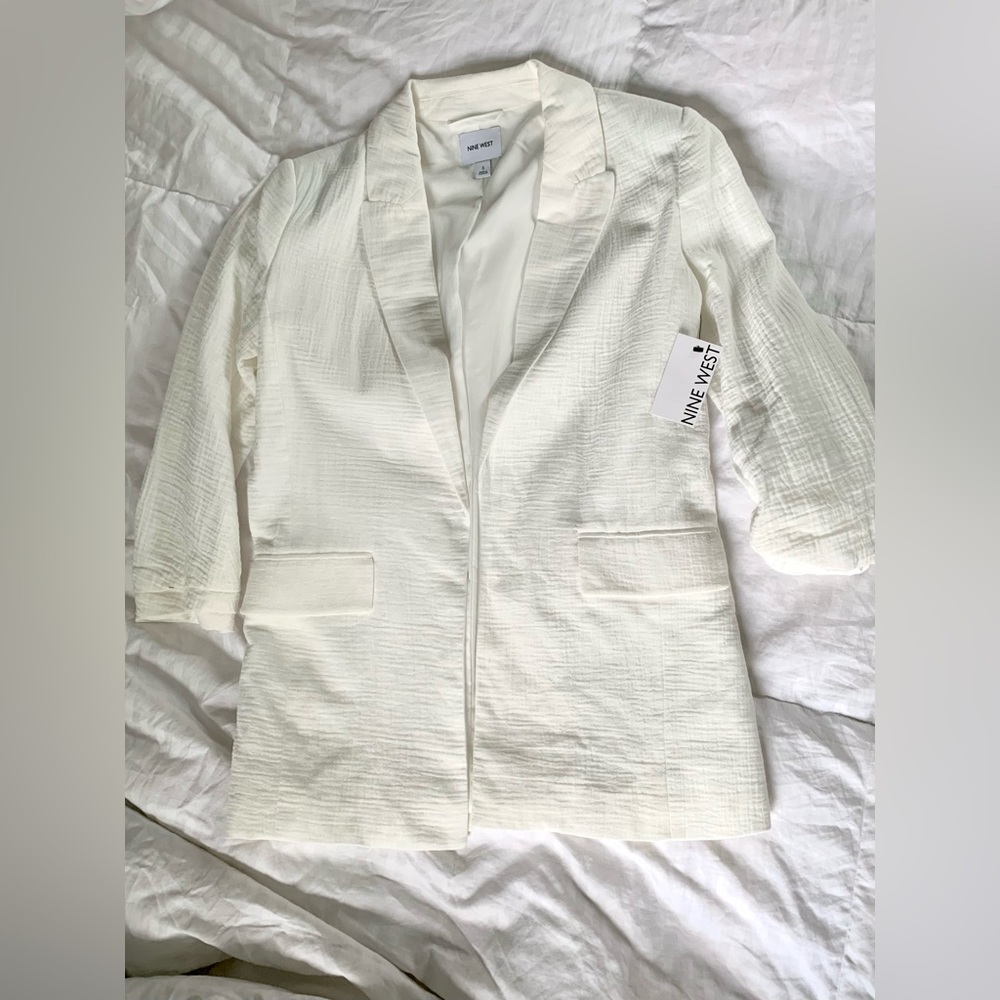 NWT Nine West linen blazer
